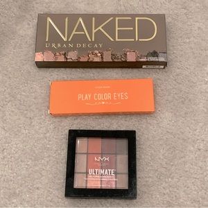 Eyeshadow Palettes : Urban Decay / NYX / Etude House